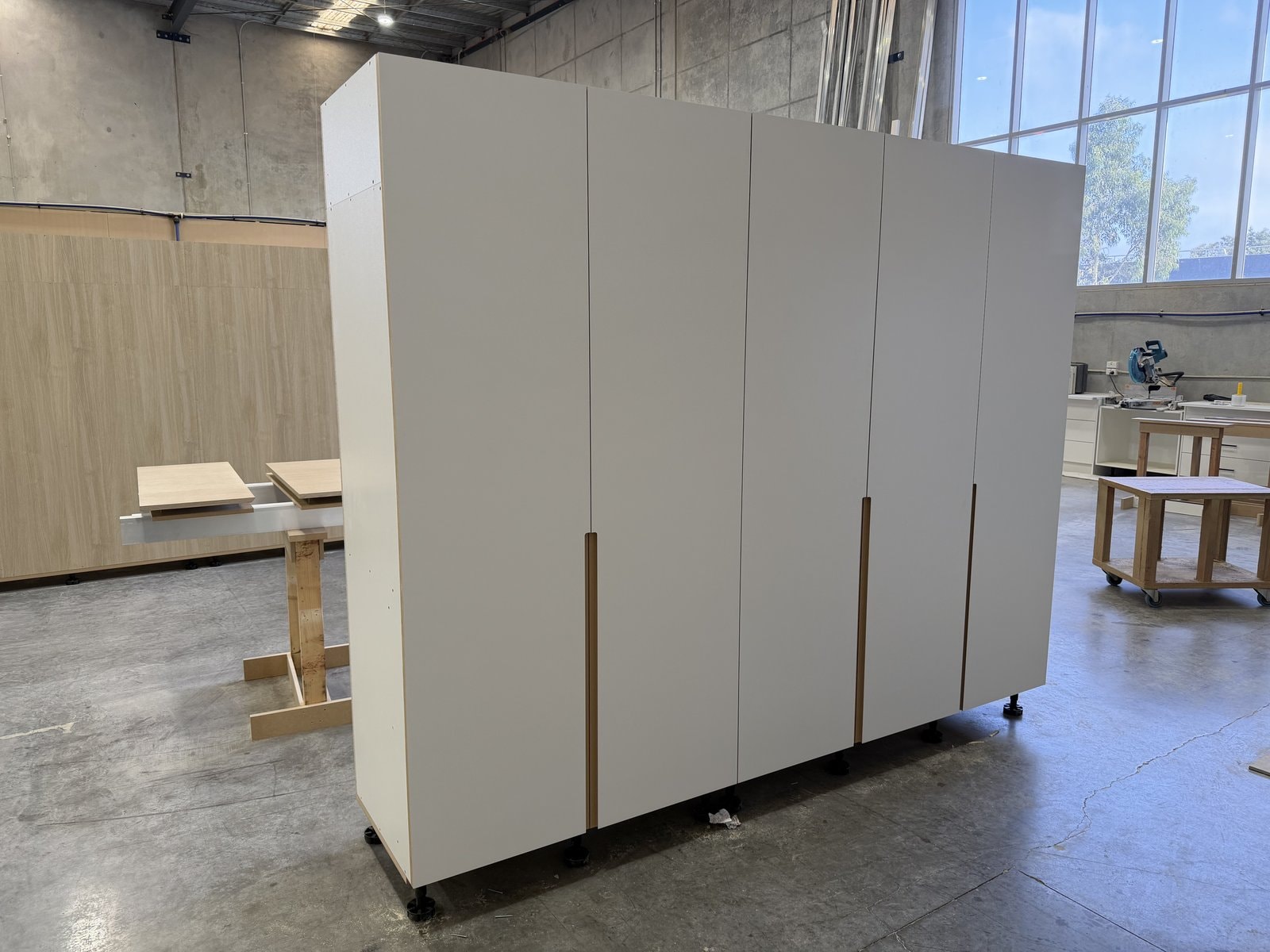 Finished Tall Cabinet Unit — Pre-Delivery — Cabinets by Oaktree custom cabinetry