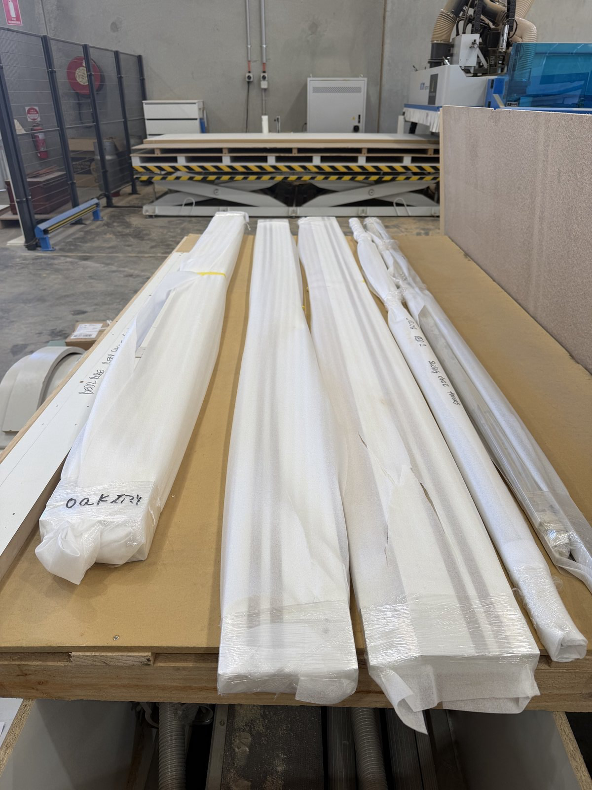 Finished Trims Wrapped for Delivery — Cabinets by Oaktree custom cabinetry